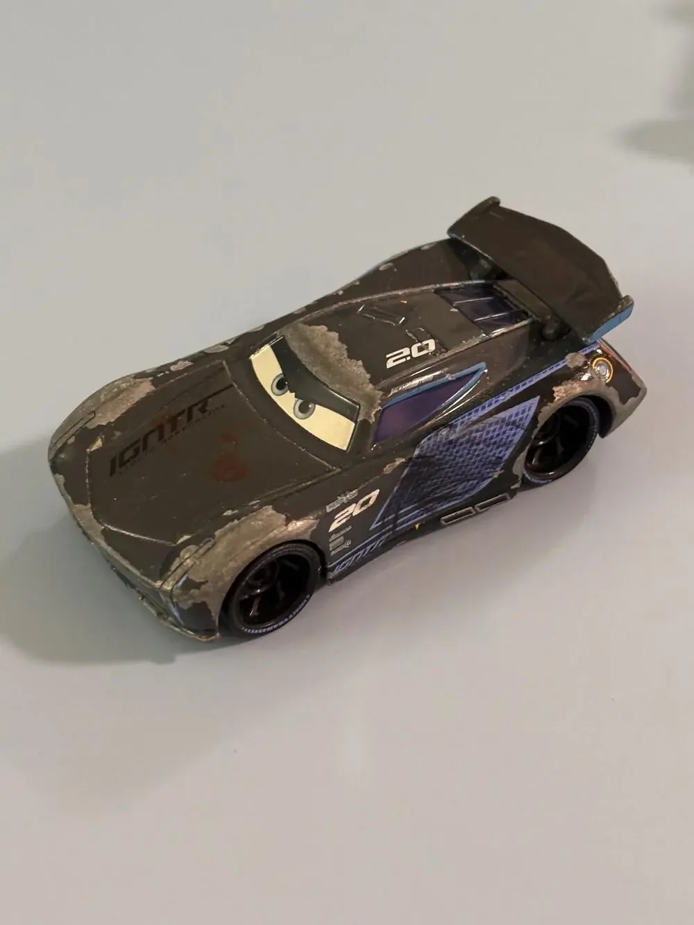 Disney Pixar World of Cars 3 Jackson Storm 1:55 Mattel Car Diecast Black Metal